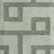 hand-tufted labyrinth sea green rug sample
